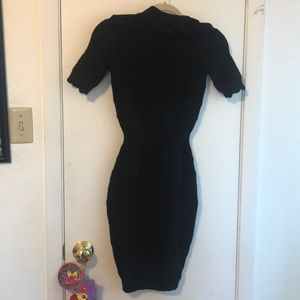 Black Zara knit dress NWT